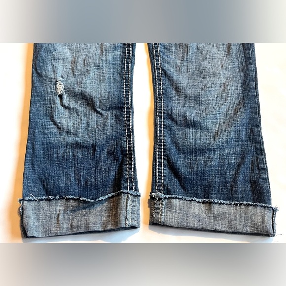 Hydraulic Women's Distressed Blue Jeans Capris Size 5/6 - Picture 11 of 15